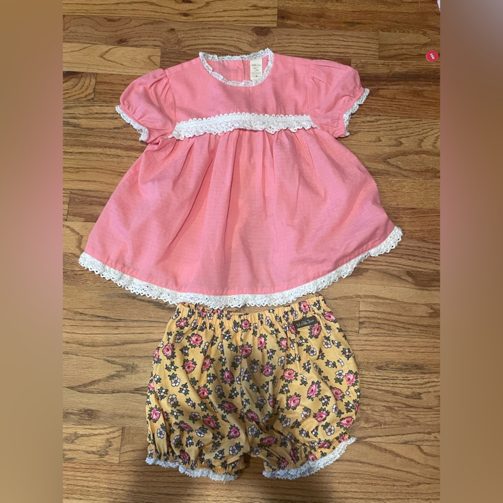 Matilda Jane Pink and Yellow Kids Pajama Set